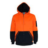 Hivis Two Tone Full Zip Super Fleecy Hoodie