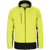 HiVis Two Tone Full Zip Fleecy Sweatshirt with Two Side Zipped Pockets - 3725