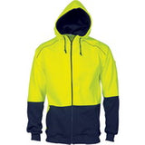 HiVis Contrast Piping Fleecy Hoodie - 3728