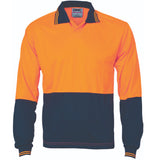 Hivis Two Tone Food Industry Polo - Long Sleeve - 3904