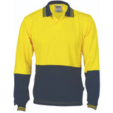 HiVis Cool-Breeze Cotton Jersey Food Industry Polo - Long Sleeve - 3906