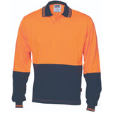 HiVis Cool-Breeze Cotton Jersey Food Industry Polo - Long Sleeve - 3906