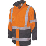 HiVis 2 Tone Cross Back D/N “2 in 1” Contrast Rain Jacket - 3993