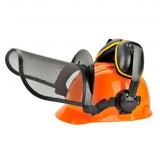 Forestry Kit with Orange Hard Hat Mesh Visor & Earmuffs
