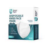 Shield Right KN95 Face Masks – 10 Pack | N95 P2 Equivalent Respirator