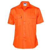 Cotton Drill Work Shirt - Short Sleeve - 3201