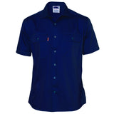 Cotton Drill Work Shirt - Short Sleeve - 3201