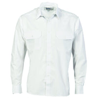 Epaulette Polyester/Cotton Work Shirt - Long Sleeve - 3214