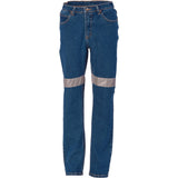 Ladies Taped Denim Stretch Jeans CSR R/Tape - 3339