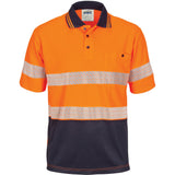 HIVIS Segment Taped Mircomesh Polo - Short Sleeve - 3511