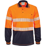 HIVIS Segment Taped Mircomesh Polo - Long Sleeve - 3513