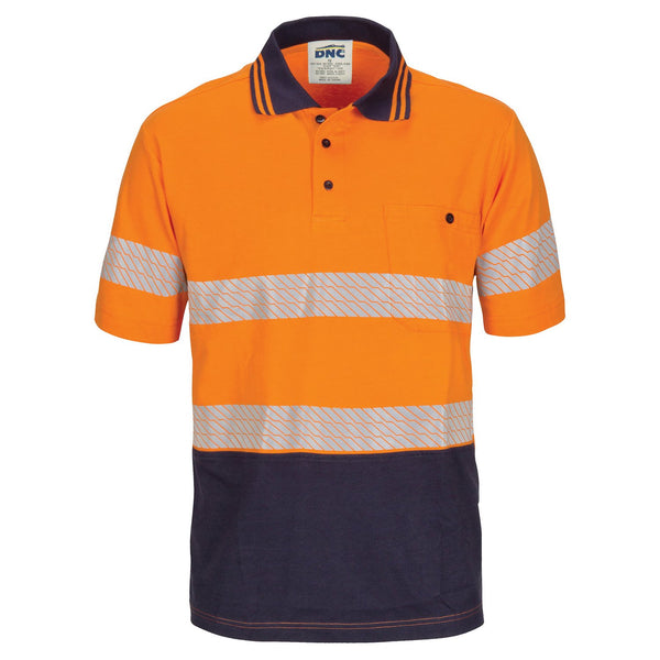 HIVIS Segment Taped Cotton Jersey Polo - Short Sleeve - 3515