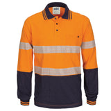 HIVIS Segment Tape Cotton Jersey Polo - Long Sleeve - 3516