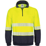 HIVIS Segment Taped 1/2 Zip Fleecy Windcheater - 3529