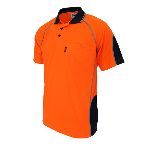Hi-Vis Semicircle-piping Polo - 3569