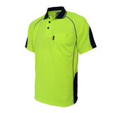 Hi-Vis Semicircle-piping Polo - 3569
