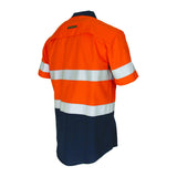 Two-Tone RipStop Cotton Shirt with CSR Reflective Tape. S/S - 3587