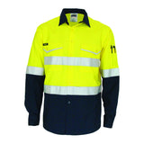 Two-Tone RipStop Cotton Shirt with Reflective CSR Tape. L/S - 3588