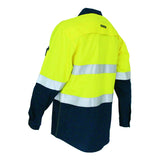 Two-Tone RipStop Cotton Shirt with Reflective CSR Tape. L/S - 3588