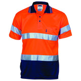 HiVis D/D Cool Breathe Polo Shirt With CSR R/Tape - Short Sleeve - 3715