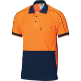 HiVis Cool-Breathe Double Piping Polo - Short Sleeve - 3753