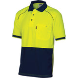 HiVis Cool-Breathe Front Piping Polo - Short Sleeve - 3754