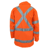 HiVis "X" back "6 in 1" Rain jacket Biomotion tape - 3797