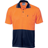 HiVis Two Tone Cool Breathe Polo Shirt, Short Sleeve - 3811