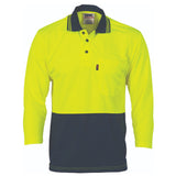 HiVis Two Tone Cool Breathe Polo Shirt, 3/4 Sleeve - 3812