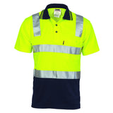 Cotton Back HiVis Two Tone Polo Shirt with CSR R/ Tape - Short sleeve - 3817