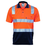 Cotton Back HiVis Two Tone Polo Shirt with CSR R/ Tape - Short sleeve - 3817