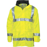 HiVis D/N Breathable Rain Jacket with 3M R/Tape - 3871