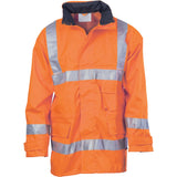 HiVis D/N Breathable Rain Jacket with 3M R/Tape - 3871