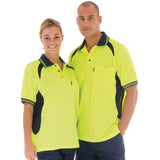 Cool-Breeze Contrast Mesh Polo - short sleeve - 3901