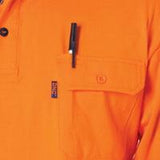 HiVis Cool-Breeze 2 Tone Cotton Jersey Polo Shirt with Twin Chest Pocket - S/S - 3943