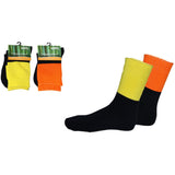 Extra Thick Hi-Vis 2 Tone Bamboo Socks - S109
